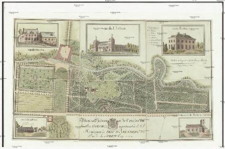 Plan du chateau et de l'enclos du pavillon d'Heverlé appartenant a S. A. S