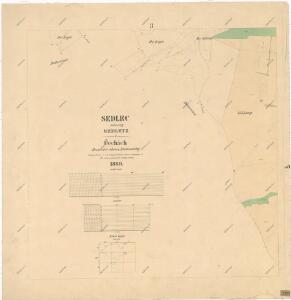 Katastrální mapa obce Sedlec WC-VII- 17 df
