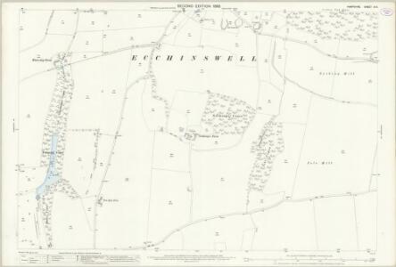 Hampshire and Isle of Wight IX.6 (includes: Ecchinswell and Sydmonton; Kingsclere) - 25 Inch Map