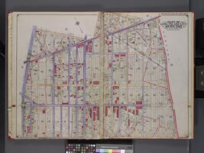 Queens, V. 2, Double Page Plate No. 9; Part of Long Island City, Ward 1; [Map bounded by Woolsey Ave., Potter Ave., Bowery Bay Rd., Patterson Ave., 2nd Ave.] / by and under the supervision of Hugo Ullitz.