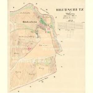 Hrubschitz - m0914-1-002 - Kaiserpflichtexemplar der Landkarten des stabilen Katasters