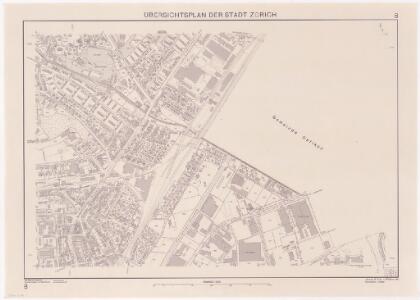 Übersichtsplan der Stadt Zürich in 57 Blättern, Blatt 8: Teil von Seebach bei der Grenze zu Opfikon