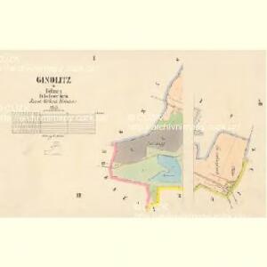 Ginolitz - c2919-1-001 - Kaiserpflichtexemplar der Landkarten des stabilen Katasters