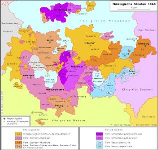 Thüringische Staaten 1848