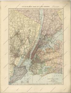 Hammods Atlas of New York City and the metropolitan district