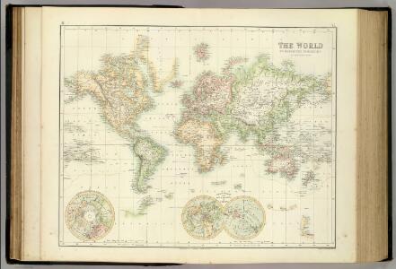 World On Mercator's Projection.