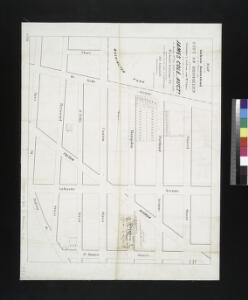 Map of part of the Jackson Homestead in the 7th ward of the city of Brooklyn : belonging to Christiana A. Jackson (now Mrs. Peters) to be sold at auction by James Cole, auctr., on Monday 19th Novr. 1849 at 12 o'clock at the Merchants' Exchange, N.Y.