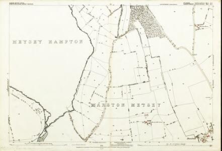 Gloucestershire LX.3 (includes: Down Ampney; Kempsford; Marston Meysey; Meysey Hampton) - 25 Inch Map