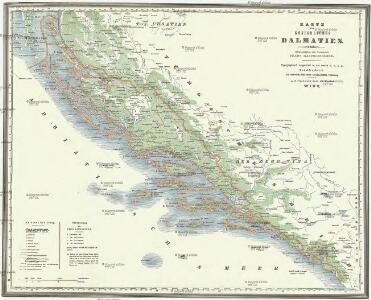 Karte des Königreiches Dalmatien