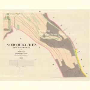 Nieder Rauden (Raudno Dolni) - m0524-1-002 - Kaiserpflichtexemplar der Landkarten des stabilen Katasters