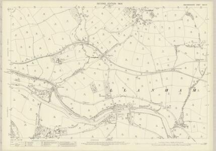 Brecknockshire XXVIII.14 (includes: Llanfrynach; Llanhamlach; St David Without; St John The Evangelist; St Mary) - 25 Inch Map