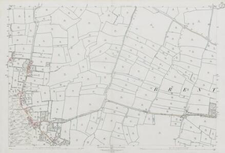 Somerset XXV.7 (includes: Berrow; Brent Knoll; Burnham on Sea) - 25 Inch Map