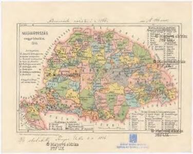 Magyarország megyei beosztása 1848
