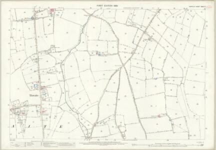 Suffolk XXXVI.14 (includes: Stoke Ash; Thorndon; Thwaite; Wetheringsett) - 25 Inch Map