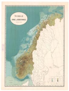 Spesielle kart nr 118: Norge. Dybde og hÃ ̧ydeforhold