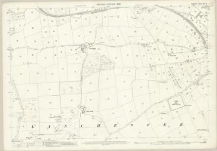 Durham XVIII.8 (includes: Lanchester) - 25 Inch Map