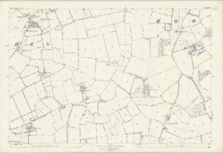 Suffolk LVIII.11 (includes: Charsfield; Hoo; Letheringham; Monewden) - 25 Inch Map