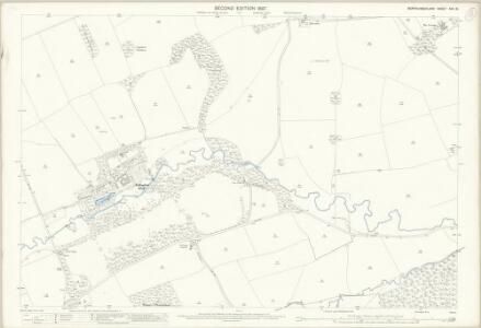 Northumberland (Old Series) XXX.15 (includes: Callaly And Yetlington; Whittingham) - 25 Inch Map