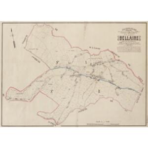 Plan parcellaire de la commune de Bellaire : avec les mutations