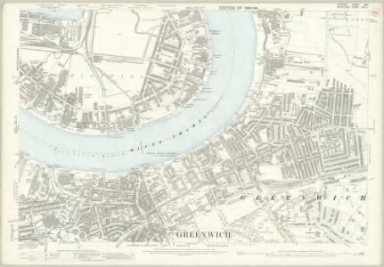 London (Edition of 1894-96) XCII (includes: Borough Of Greenwich; Poplar Borough) - 25 Inch Map