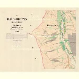 Hausbrünn (Husobrno) - m3234-1-002 - Kaiserpflichtexemplar der Landkarten des stabilen Katasters