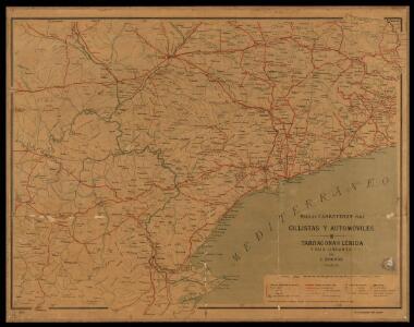 Mapa de carreteras para ciclistas y automóviles: Hoja no 11: Tarragona, sur de Lérida y pais lindante / por E. Brossa