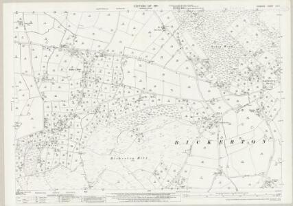 Cheshire LIV.11 (includes: Bickerton; Broxton; Duckington; Harthill) - 25 Inch Map