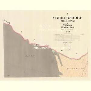 Markersdorf (Zradezna) - m0890-1-001 - Kaiserpflichtexemplar der Landkarten des stabilen Katasters