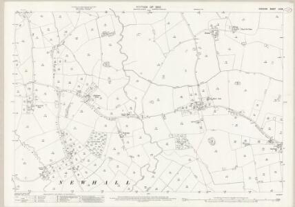 Cheshire LXI.16 (includes: Bromhall; Newhall) - 25 Inch Map