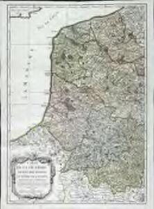 Carte de la Picardie, Artois, Boulonois, Flandre françoise, Haynaut et Cambresis, 1