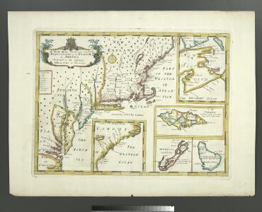 A new map of the most considerable plantations of the English in America / Sutton Nicholls, sculp.