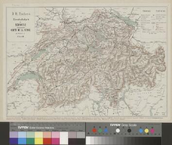 J.H. Locher's Eisenbahnkarte der Schweiz