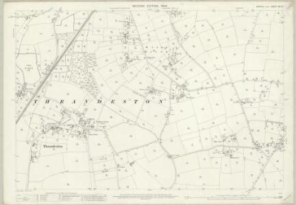 Suffolk XXV.10 (includes: Brome; Palgrave; Stuston; Thrandeston) - 25 Inch Map