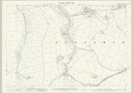 Cornwall X.12 (includes: Davidstow; Forrabury and Minster; Lesnewth) - 25 Inch Map