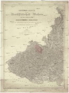 General-Karte der Markgrafschaft Mähren mit den Antheilen des Herzogthums Schlesien
