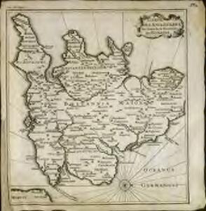 Carte de l'Angleterre au tems de la decente des romains